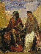 Theodore Chasseriau Othello and Desdemona in Venice Sweden oil painting artist